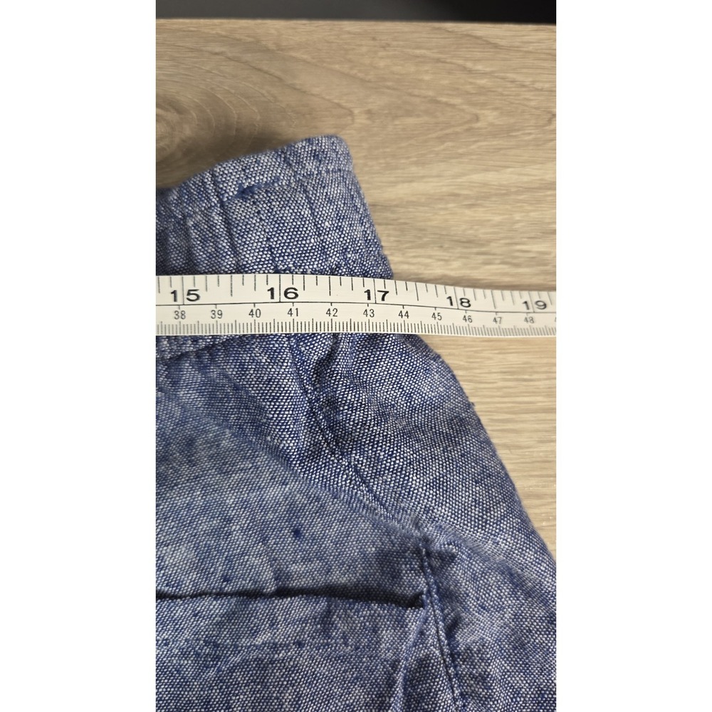 Old Navy Shorts Linen Blend High-Rise Hidden Drawstring Womens Large - Picture 5 of 8